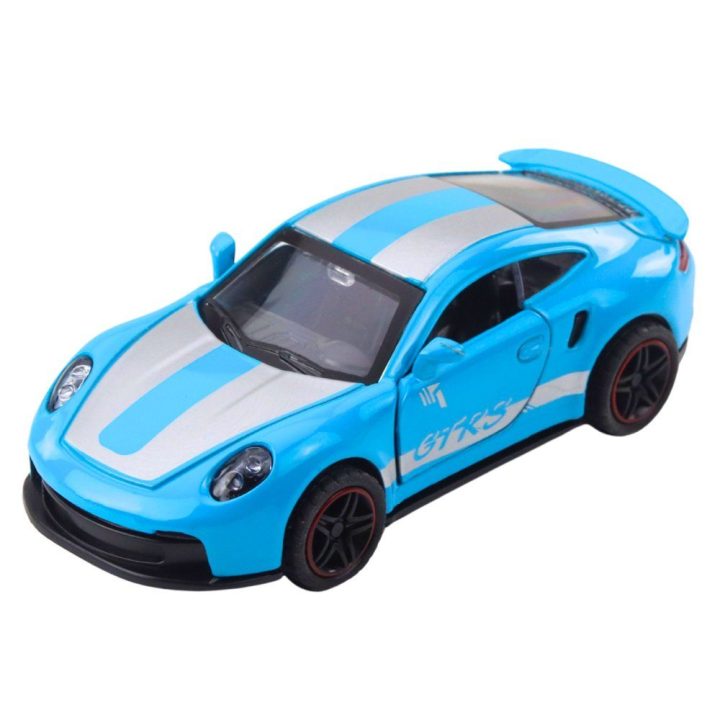 Žaislinis automobilis mėlynas su atidaromomis durelėmis 1:43 GTRS