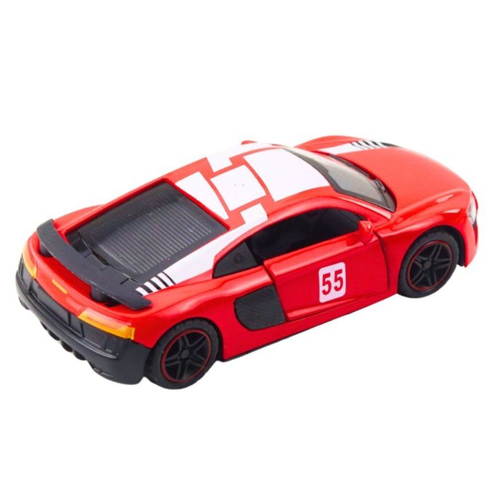 Žaislinis automobilis metalinis su garso ir šviesos efektais raudonas 1:43