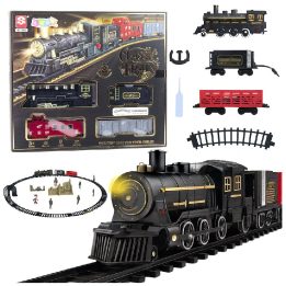 Žaislinis traukinys su bėgiais ir garsais Railway Train Sets
