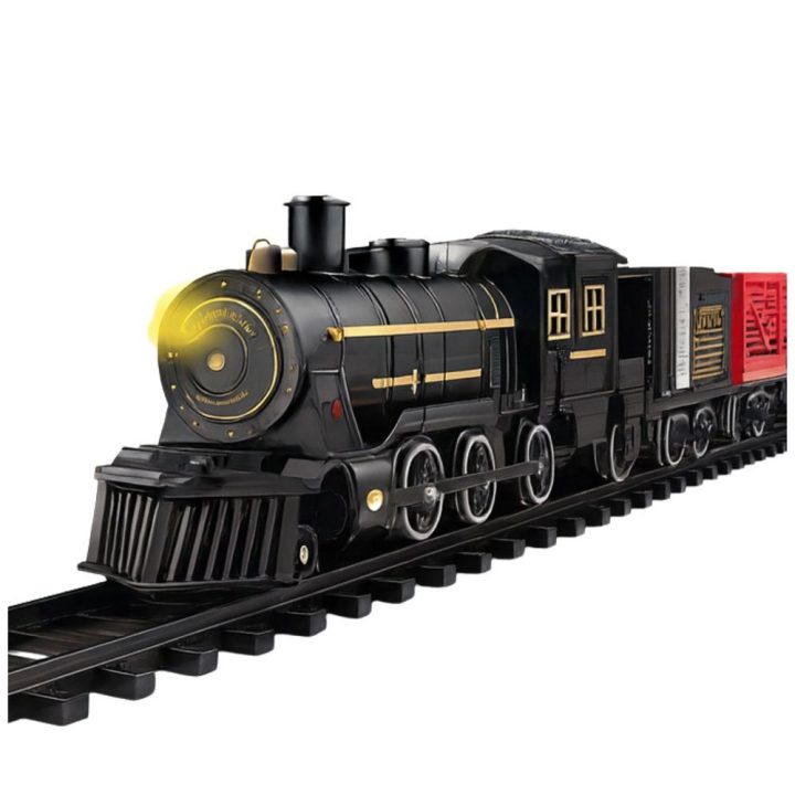 Žaislinis traukinys su bėgiais ir garsais Railway Train Sets