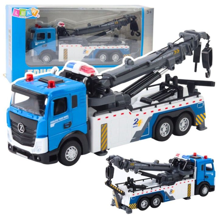 Žaislinė mašina vilkikas su garsais ir šviesomis Vehicle Boom Truck