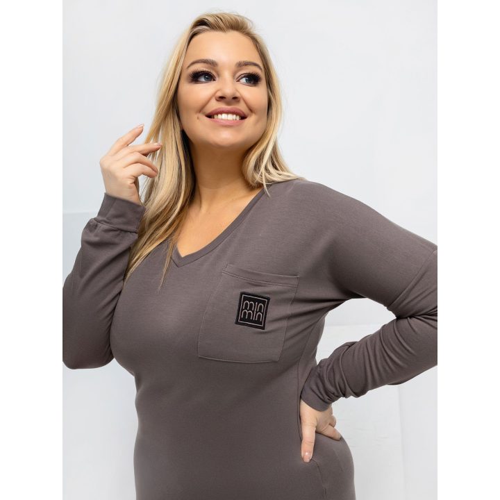 Palaidinė moteriška ruda plus size RV