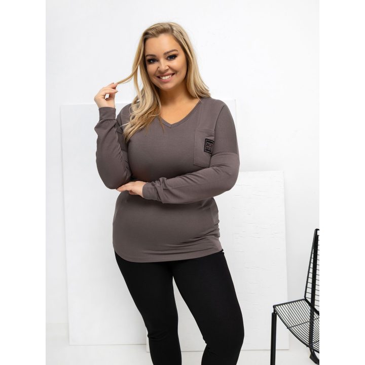 Palaidinė moteriška ruda plus size RV