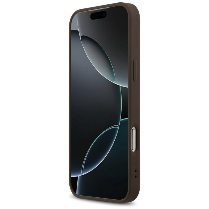iPhone 17 Pro Max dėklas MagSafe rudas Guess