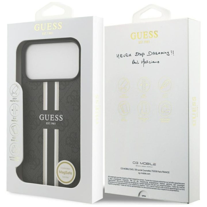 iPhone 17 Pro Max dėklas su MagSafe juodas Guess