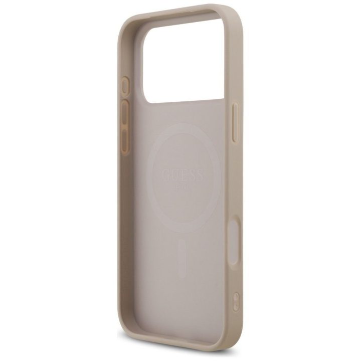 iPhone 17 Pro Max dėklas MagSafe rožinis Guess