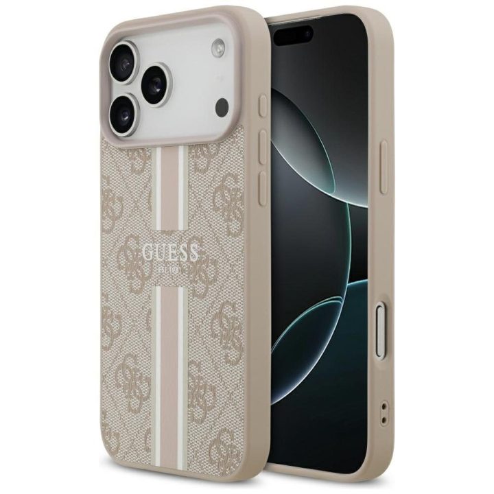 iPhone 17 Pro Max dėklas MagSafe rožinis Guess