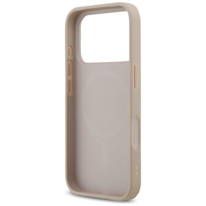 iPhone 17 Pro dėklas su MagSafe rožinis Guess
