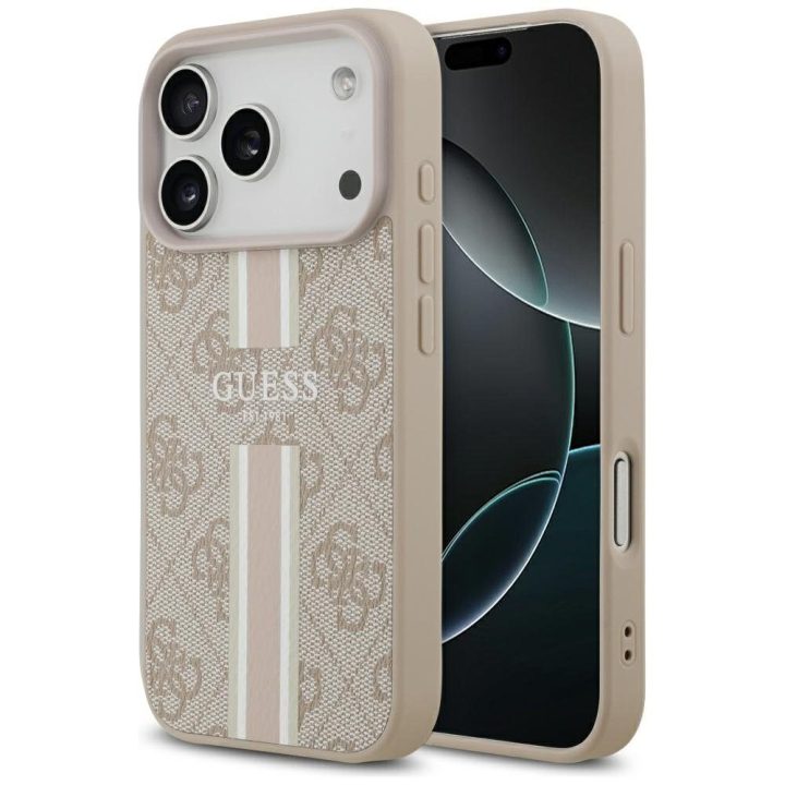 iPhone 17 Pro dėklas su MagSafe rožinis Guess