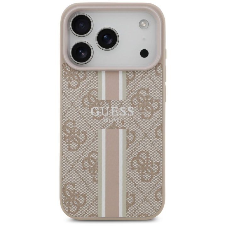 iPhone 17 Pro dėklas su MagSafe rožinis Guess