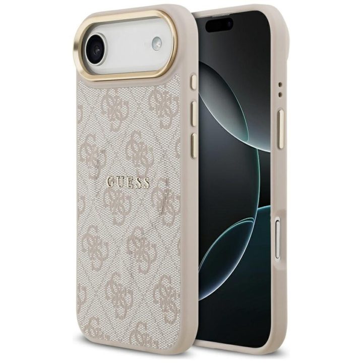 iPhone 17 Air dėklas su MagSafe rožinis Guess