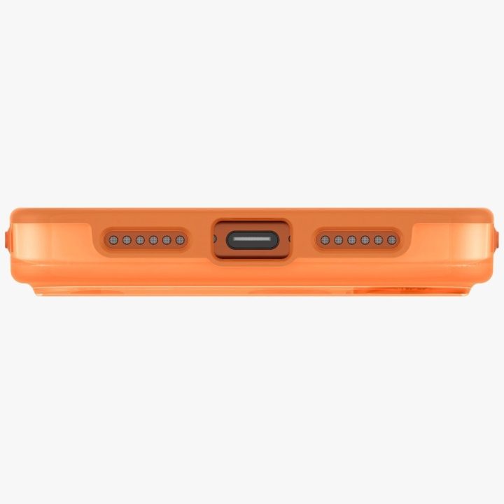 iPhone 17 Pro dėklas oranžinis Uniq Clario Magclick