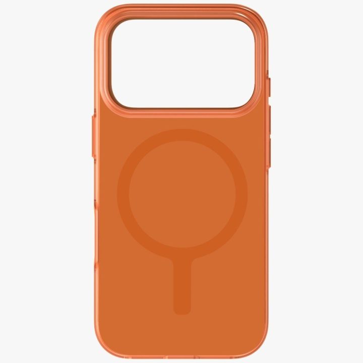 iPhone 17 Pro dėklas oranžinis Uniq Clario Magclick