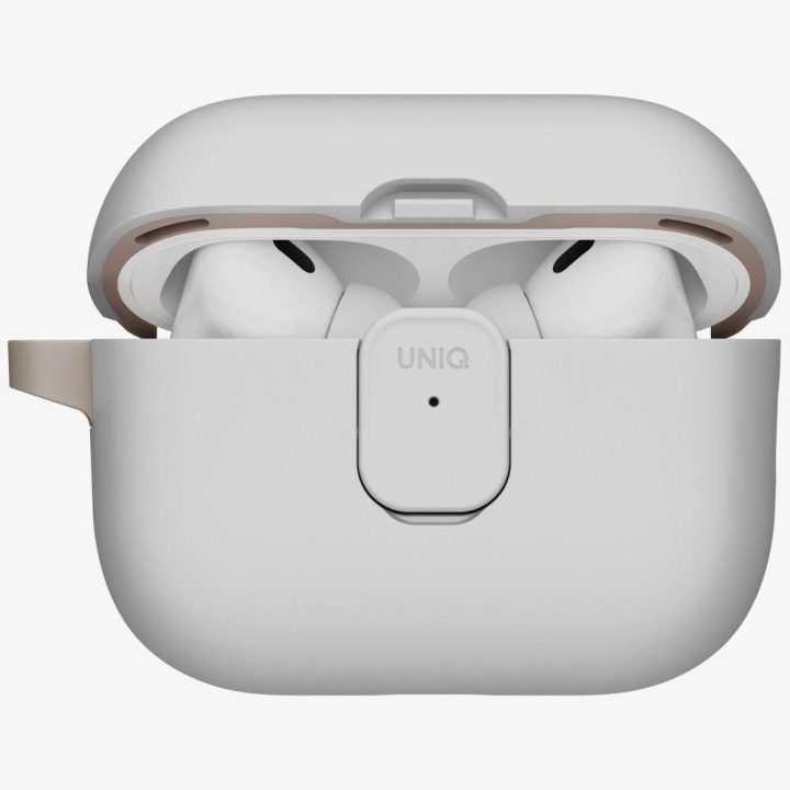 Dėklas AirPods Pro 3 pilkos smėlio spalvos Uniq Clyde