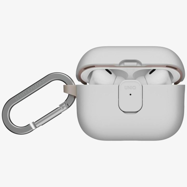 Dėklas AirPods Pro 3 pilkos smėlio spalvos Uniq Clyde