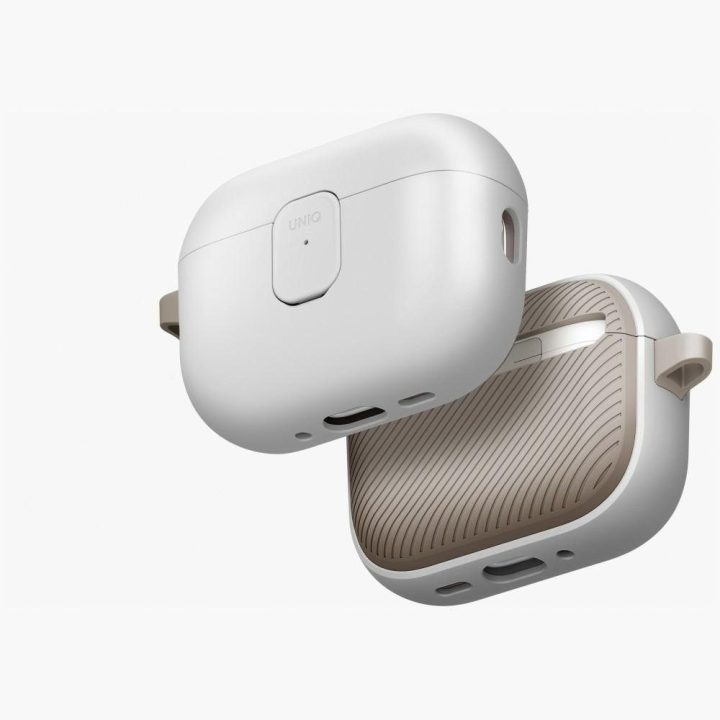 Dėklas AirPods Pro 3 pilkos smėlio spalvos Uniq Clyde
