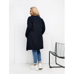 Palaidinė moteriška tamsiai mėlyna plus size RV
