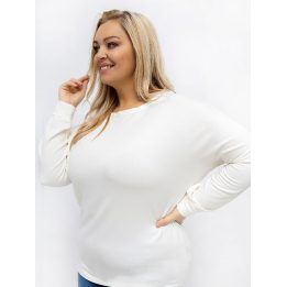 Palaidinė moteriška ecru spalvos plus size RV