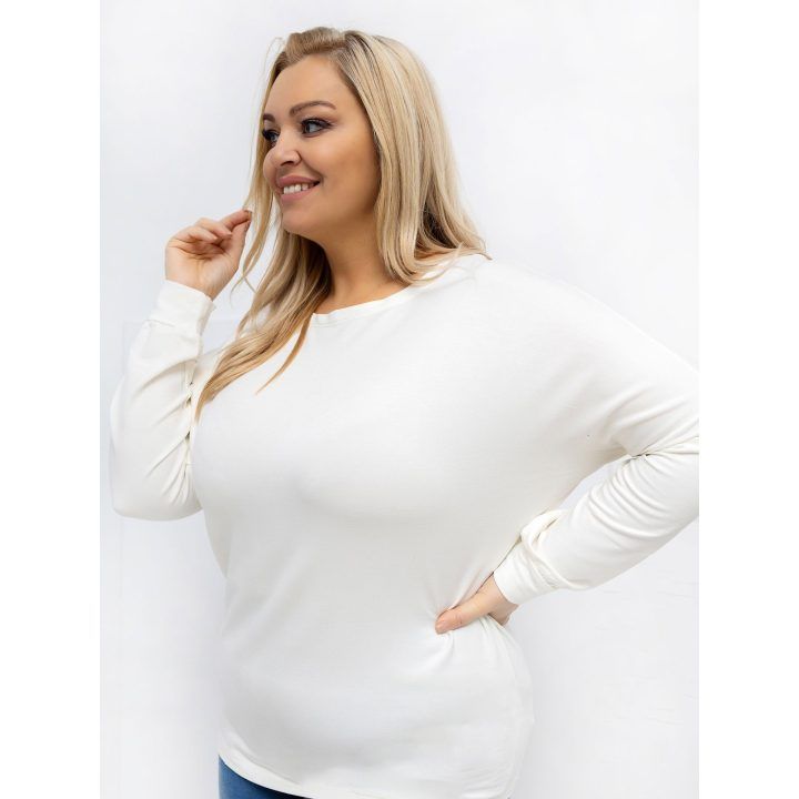 Palaidinė moteriška ecru spalvos plus size RV