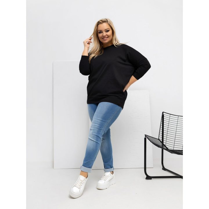 Palaidinė moteriška juoda plus size RV