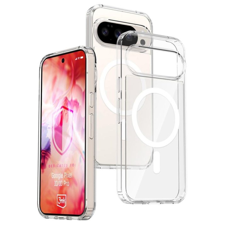 Google Pixel 10 / 10 Pro telefono dėklas skaidrus