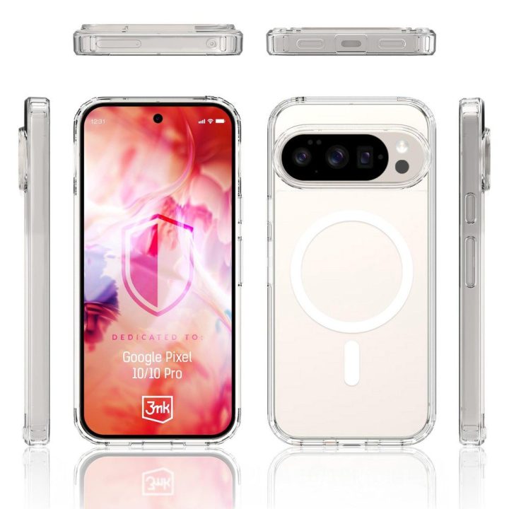 Google Pixel 10 / 10 Pro telefono dėklas skaidrus