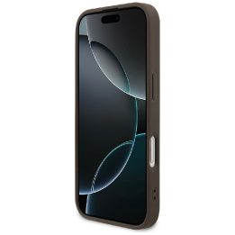 iPhone 17 dėklas su MagSafe rudu logotipu Guess