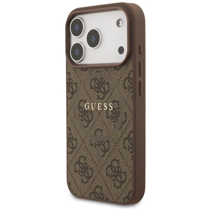 iPhone 17 Pro dėklas rudas MagSafe Guess