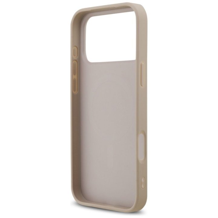 iPhone 17 Pro Max dėklas rožinis MagSafe Guess