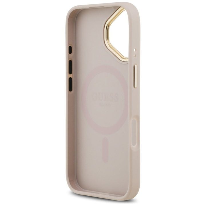 iPhone 17 dėklas su MagSafe rožinis Guess