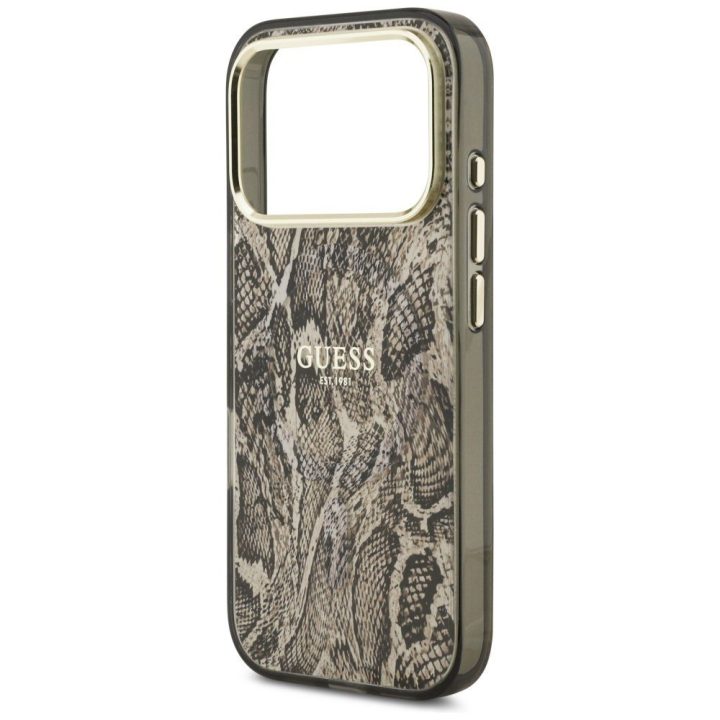 iPhone 17 Pro dėklas MagSafe rudos spalvos Guess