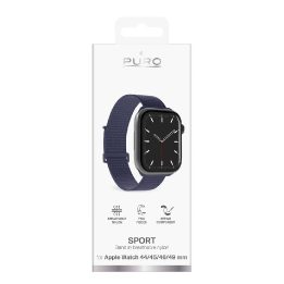 Dirželis išmaniojo laikrodžio Apple Watch 44/45/46/49 mm tamsiai mėlynas Puro