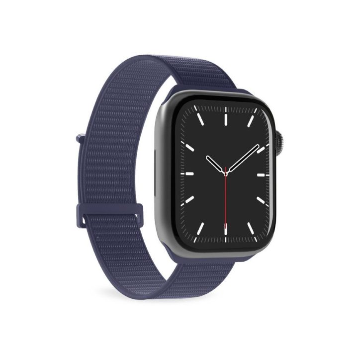 Dirželis išmaniojo laikrodžio Apple Watch 44/45/46/49 mm tamsiai mėlynas Puro