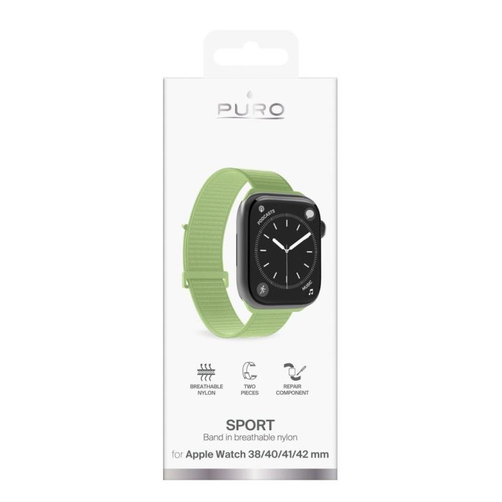 Dirželis Apple Watch 38/40/41/42 mm žalias Puro