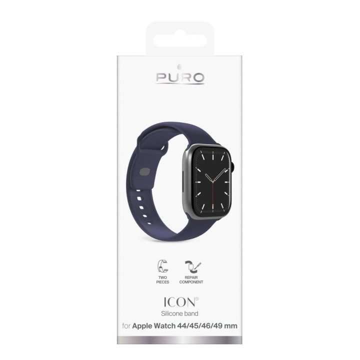 Dirželis išmaniajai laikrodžiui mėlynas 44–49 mm Puro