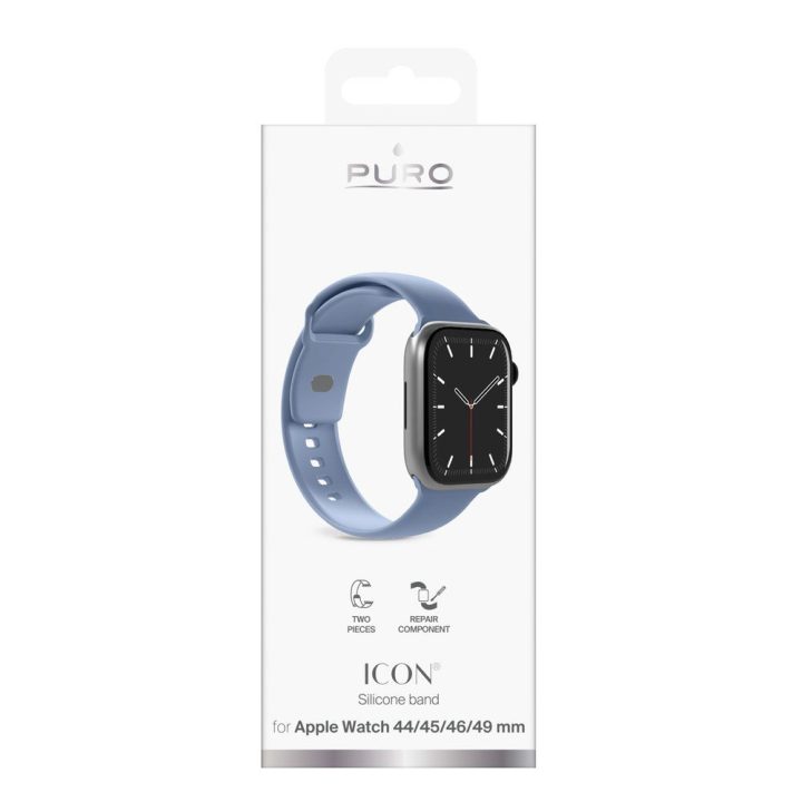 Dirželis išmaniojo laikrodžio mėlynas 44–49 mm Puro