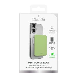 Išorinė baterija 4200 mAh su MagSafe žalia Puro