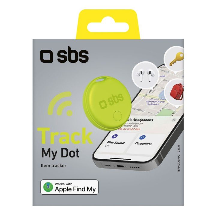 Lokatorius Track My Circle suderinamas su Apple Find My žalias SBS