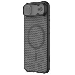iPhone 17 Air telefono dėklas permatomas juodas Nillkin