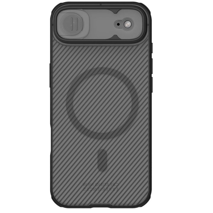 iPhone 17 Air telefono dėklas permatomas juodas Nillkin