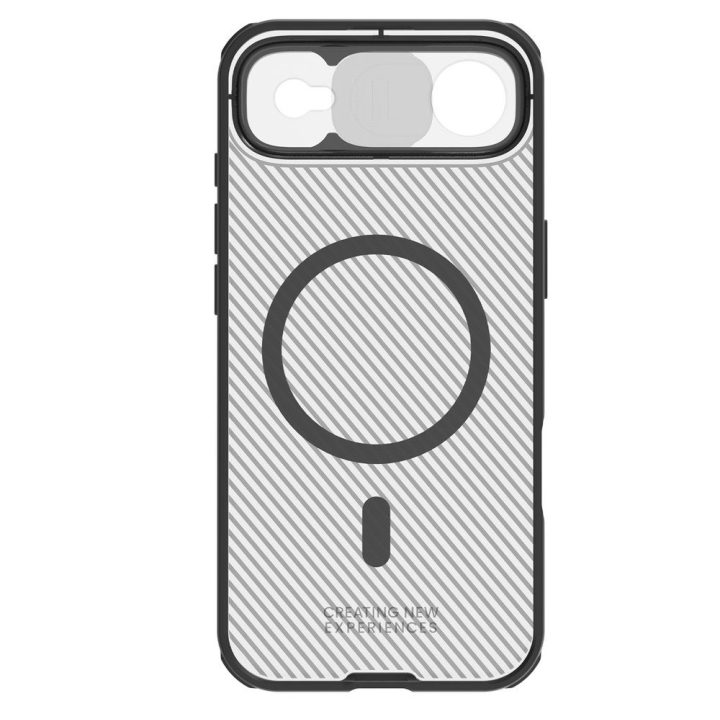 iPhone 17 Air telefono dėklas permatomas juodas Nillkin