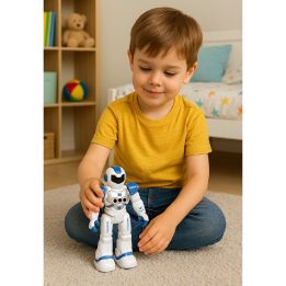 Robotas edukacinis valdomas pulteliu mėlynas RC