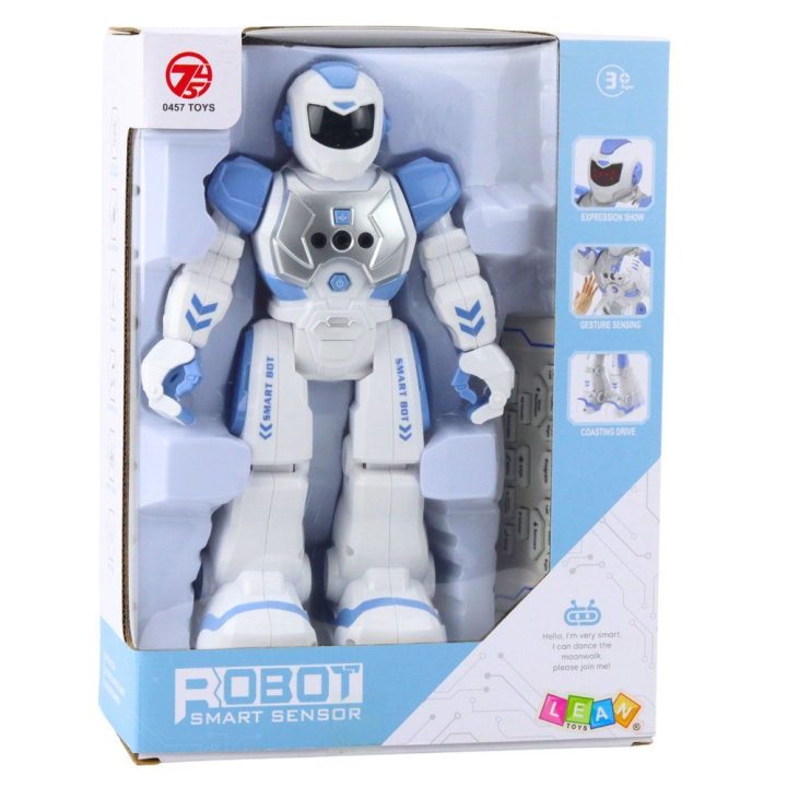 Robotas edukacinis valdomas pulteliu mėlynas RC