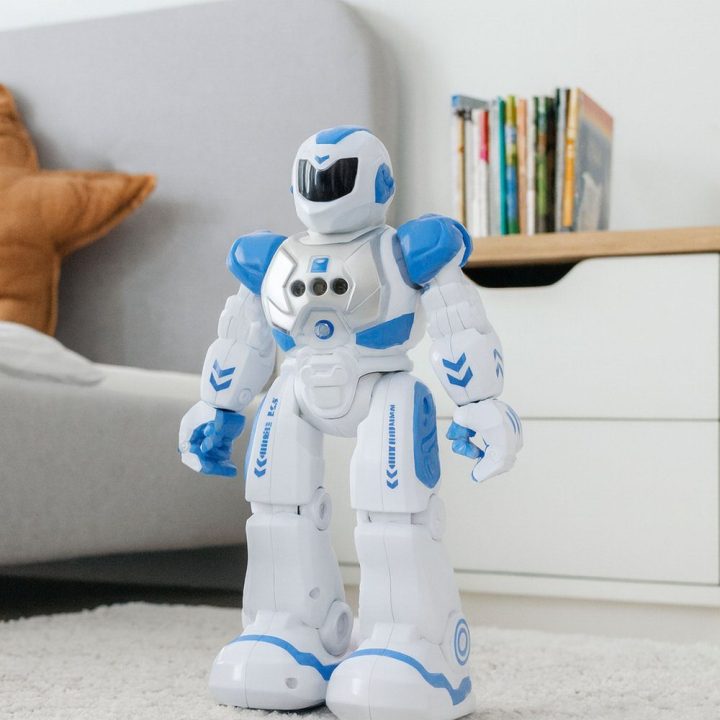 Robotas edukacinis valdomas pulteliu mėlynas RC