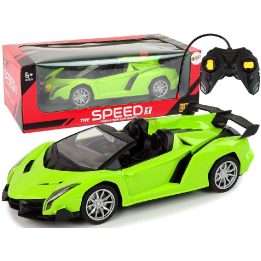 Automobilis R/C 1:18 žalias, 27 MHz – smagioms lenktynėms namuose