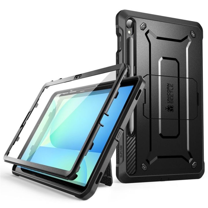 Dėklas Samsung Galaxy Tab S9/S9 FE/S10 FE/S10 Lite juodas Supcase