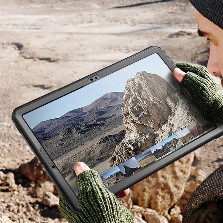 Dėklas Samsung Galaxy Tab S9/S9 FE/S10 FE/S10 Lite juodas Supcase
