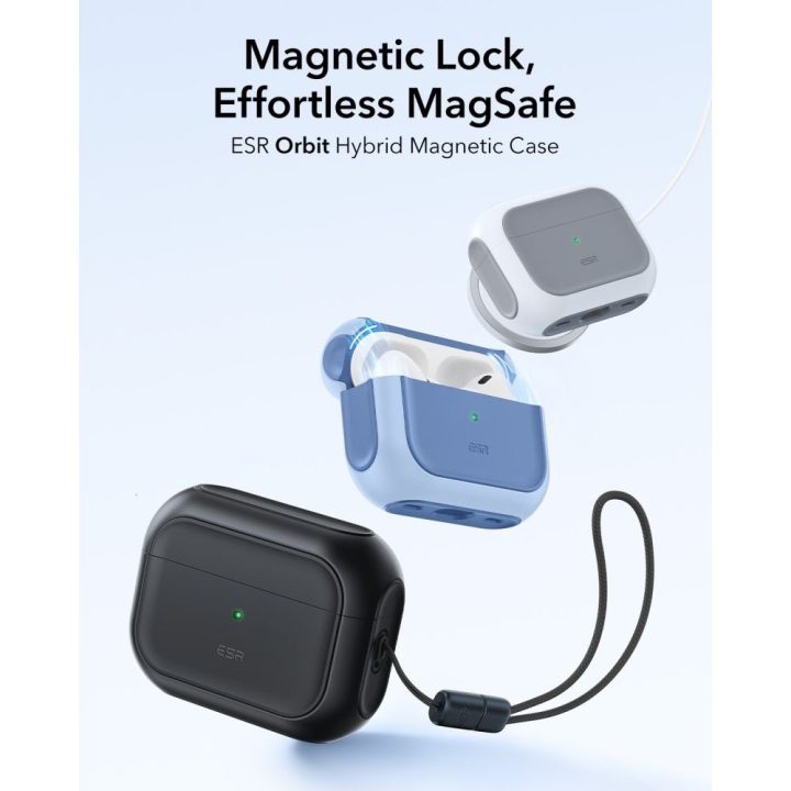 Dėklas AirPods Pro 3 magnetinis juodas ESR
