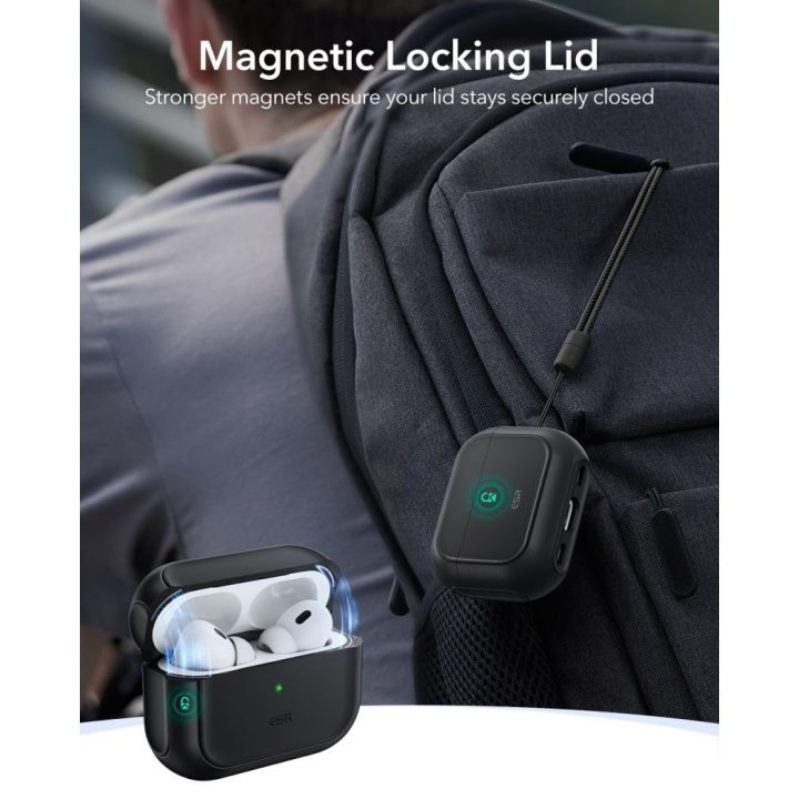 Dėklas AirPods Pro 3 magnetinis juodas ESR