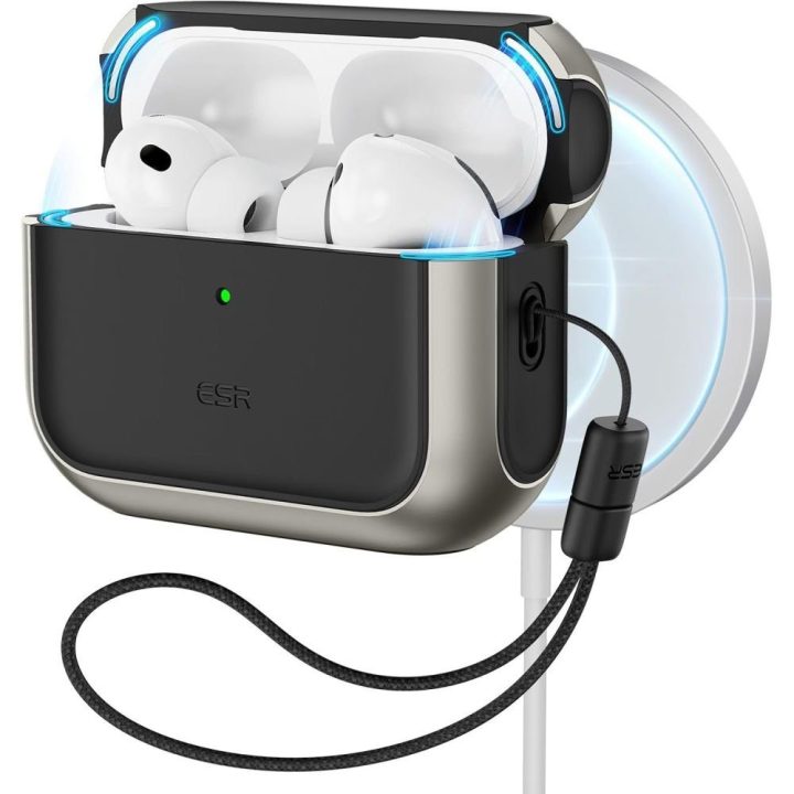 Dėklas AirPods Pro 3 pilkas juodas ESR
